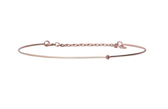 Bracelet Rubinia Woman in Rose Gold Diamante Brown 0.02 Ct BR355RBR-M - BR355RBR-M